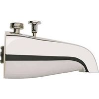 Plumb Pak Chrome Plated Bathtub Spout with Diverter, 4-3/8" W x 8" H, 3/4" IPS Connection
