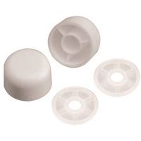 Plumb Pak Universal Toilet Bolt Cap, Plastic, White (PP835-30)