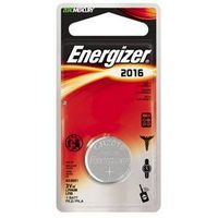 Energizer ECR2016BP Coin Cell Battery, 3V, 100mAh, CR2016, Lithium, Manganese Dioxide