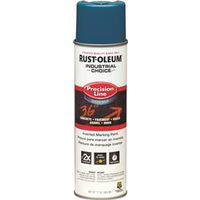 Rust-Oleum 203031 Inverted Marking Spray Paint, APWA Caution Blue, 17 oz Can