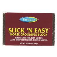 Farnam Slick 'N Easy Horse Grooming Block, Fiberglass Slick Easy Groom Block