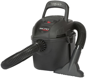 Shop-Vac 2021005 Portable Wet/Dry Vacuum, 1 gal, 50 cfm Air, Disposable, 1 hp, 120 VAC, Black
