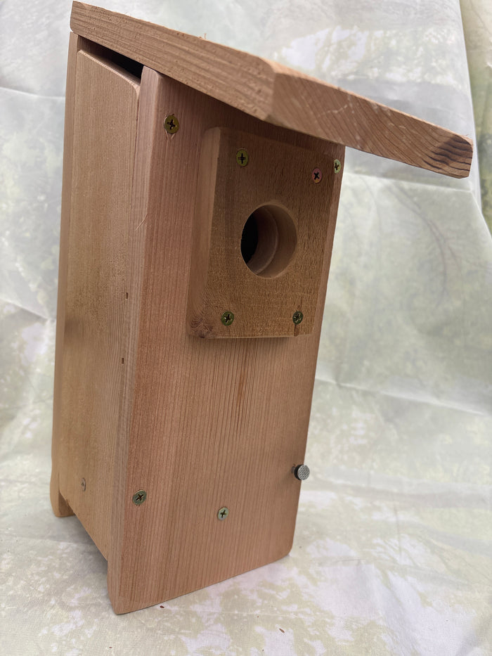 Blue Bird House - Charming Wooden Birdhouse for Outdoor Decor