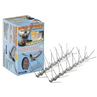 Bird-X STS-10-R Bird Spike Kit, 10 ft Coverage, 4-1/2 in W Stainless Steel Spikes