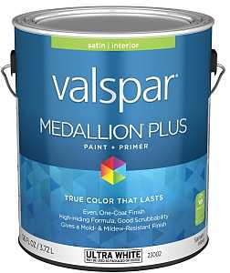 Valspar Interior Satin Ultra White Paint and Primer