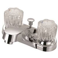 Boston Harbor Lavatory Faucet, 1.2 GPM, 2-Handle, 3-Hole, Metal/Plastic, Chrome Plated