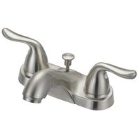 Boston Harbor Lavatory Faucet, 1.2 GPM, 2-Handle, 3-Hole, Metal, Brushed Nickel