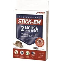 J.T. Eaton 233N Glue Trap, 3-1/4 in W, 4-1/4 in H, 2PK Enc Mouse Trap