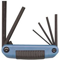 Eklind 25161 LG Metric Hex Key Set, 6-Piece, 3 to 10 mm, Steel, Black