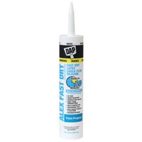 DAP Fast Dry Acrylic Latex Caulk, White, 10.1 fl oz, 24-Hour Curing, Cartridge
