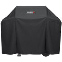 Weber Premium Grill Cover, 51" W x 17.7" D x 42" H, Black Polyester (Model 7139)