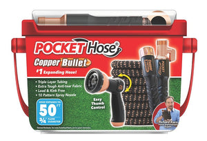 TELEBrands 17192-6 Bullet Hose, 50 ft L, Copper