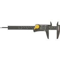 General 147 Digital Caliper, 0 to 6 in, 1.57 in Jaw, LCD Display, Stainless Steel