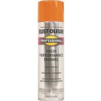 Rust-Oleum 7555838 Safety Spray Paint, Gloss, Safety Orange, 15 oz Can