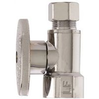 Plumb Pak PP53PCLF Shut-Off Valve, 1/2 FIP x 3/8 Compression, Brass Body, Quarter-Turn Actuator