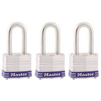 3-Pack 1-9/16" Lam Padlocks (1.5 lbs)