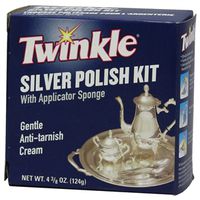 Malco 525005 Silver Polish Paste, 4.4 oz, Pleasant Blue, 10.23 Specific Gravity Twinkle Silver Clean