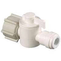 Watts In-Line Valve, 1/2" x 1/4" Connection, NPS x CTS, 250 psi, Thermoplastic Body