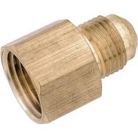 Anderson Metals Brass Tube Coupling, 3/8" x 1/2", Flare x FNPT (754046-0608)