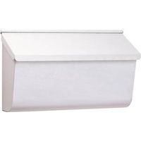 XL White Galvanized Wall Mailbox (5.5 lbs)