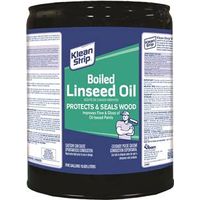 Klean Strip Clear Amber Linseed Oil, Liquid, 5 Gallon Can
