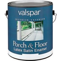 Valspar Medallion 1500 Series Porch and Floor Paint, Satin, Dark Gray, 1 Gal