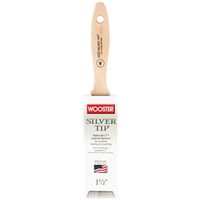 Wooster 5222-1-1/2 Paint Brush, 1-1/2 in W, 2-7/16 in L, Polyester Bristle, Varnish Handle