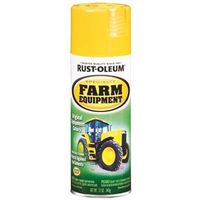 Rust-Oleum Farm Equipment Spray, Gloss, JD Yellow, 12 oz Can