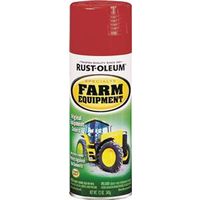 RUST-OLEUM Farm Equipment Spray Paint, Gloss, International Red, 12 oz, Aerosol Can