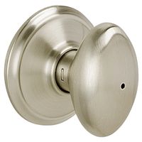 Schlage F-Series Privacy Lever Lock, Satin Nickel, Knob Handle, Metal, Residential, Grade 2
