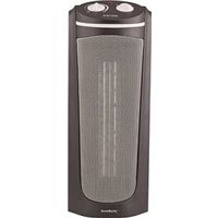 PowerZone Ceramic Tower Heater, 12.5A, 120V, 900/1500W, 2 Heat Settings, Black (HPQ15A-M)