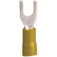 Gardner Bender 20-116 Spade Terminal, 600 V, 12 to 10 AWG Wire, #8 to 10 Stud, Yellow