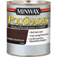 Minwax Waterbased Polyurethane Stain, Gloss, Bombay Mahogany, 0.5 pt Can