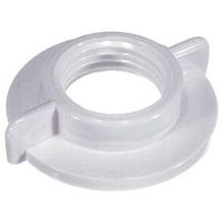 Danco Faucet Shank Locknut, 1/2 in IPS, Universal Plastic, White for 1/2 in IPS Connections
