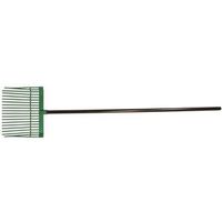 UnionTools 76218 18T Poly Bedding Fork, Round Tine, Polycarbonate Tine, Wood Handle, 52 in L