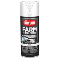 Krylon K01937007 Farm Equipment Spray, Gloss White, 12 oz