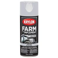 Krylon K01942000 Farm Equipment Spray, High-Gloss, Ford Gray, 12 oz Paint Spray