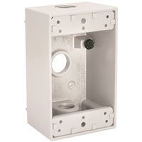 White Weatherproof 1-Gang Outlet Box