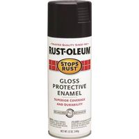 Rust-Oleum 7779830 Rust Preventative Spray Paint, Gloss Black, 12 oz Can