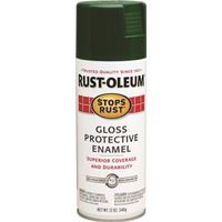 Rust-Oleum 7738830 Rust Preventative Spray Paint, Gloss, Hunter Green, 12 oz Can