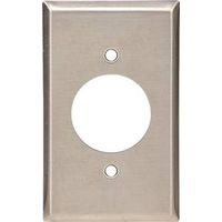 Wall Plate Round Hole 1G SS 1PK