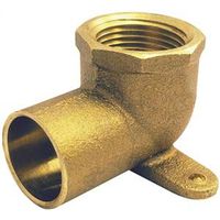 Elkhart Products 10156856 1/2" Brass Pipe Elbow, Sweat x Female, 90-Degree Angle
