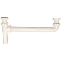 Plumb Pak PP925W End Waste Outlet, 1-1/2 in, Slip, Plastic 1-1/2" End Out Drain