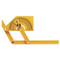 General 29 Angle Protractor with Locknut, 0 to 165 Deg, Plastic Protractor/Angle Finder