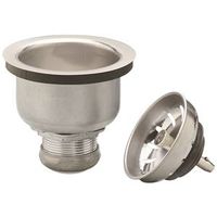 Plumb Pak PP5413 Basket Strainer With Locking Shell, Stainless Steel, 3-1/2 in Dia Opening