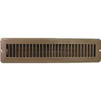 ProSource Steel Floor Register, 4" L x 13-3/8" W, Brown (FR01-2X14B)