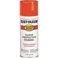 Rust-Oleum 214084 Rust Preventative Spray Paint, 12 oz Can, Gloss Orange, Oil Base, 6 to 10 sq-ft Co