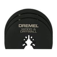 Dremel MM450B Saw Blade, 3-1/2 in, 3/4 in D Cutting, Stainless Steel BLD CUT MULTI-MAX 3IN 3BL