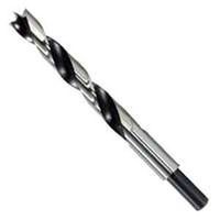 Irwin 3/16" Drill Bit, 3-3/8" OAL, Spiral Flute, 2-Flute, Reduced Shank (49613)