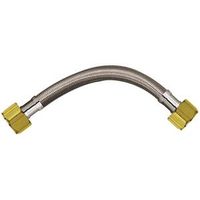 Plumb Pak PP888-4LF Water Heater Connector, 3/4 in FIP, Stainless Steel, 24 in L